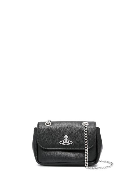 small pirse chain bag woman black VIVIENNE WESTWOOD | 5C01000CW-S000DN403